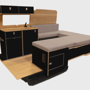 Ford Transit Custom | Stocked black buffalo | uSeat® Multi