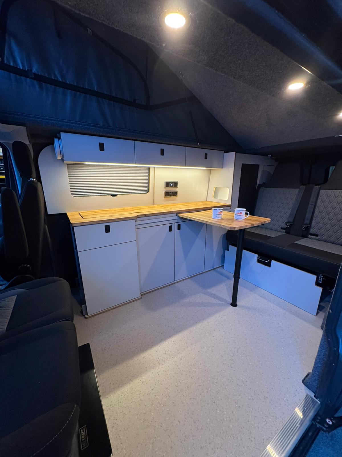 Ford transit custom | Plug & play | camper van kitchen furniture unit - Image 7