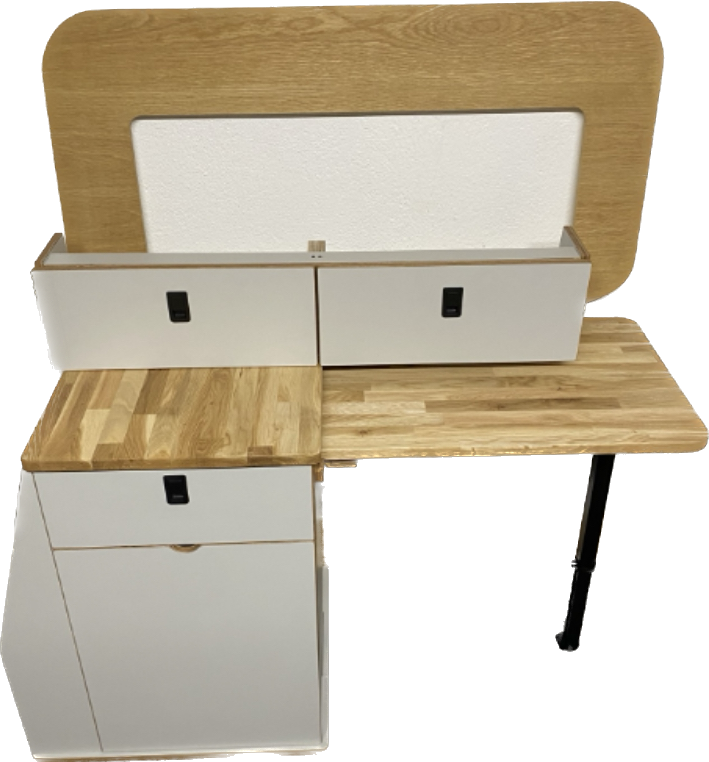 Camper van fridge pod